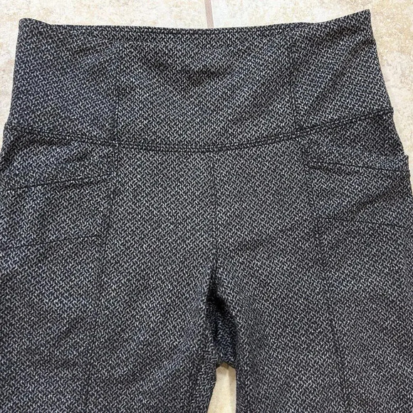 Athleta Herringbone Metro High Rise Leggings Textured Gray Women's Pants Size XS - Picture 8 of 10